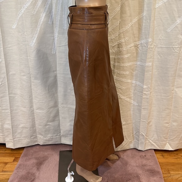 Brunello Cucinelli Leather Maxi Skirt - Picture 11 of 13